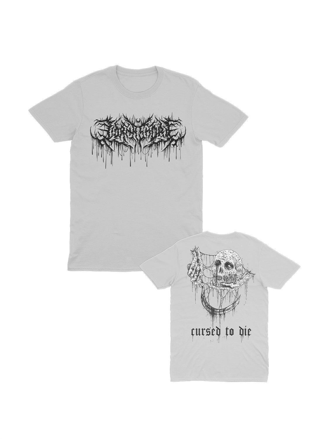 CURSED - ライトグレーTシャツ